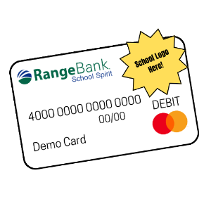 Range Bank School Spirit debit card